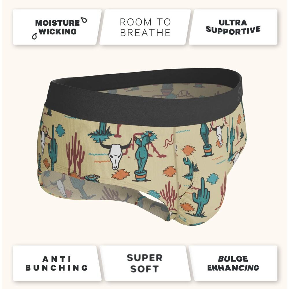 The Mirage Western Cactus Ball Hammock® Pouch Underwear Briefs Shinesty